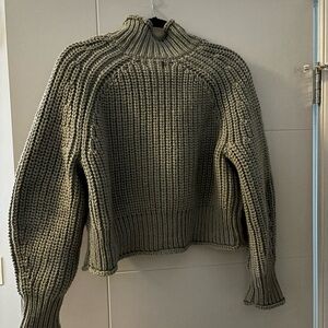 Sage H&M Chunky Knit Sweater